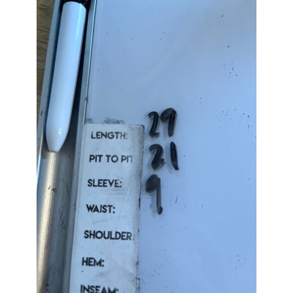 Cherry Hill Top Women M Blue Metallic Retro Glam Vegas Sheer Artsy Concert 80s - Picture 11 of 12